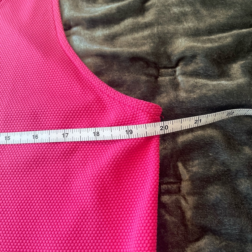 Tommy Bahama Hot Pink Lace-Up Sleeveless Midi Dress Medium Ombré/Faded Front - Picture 8 of 8